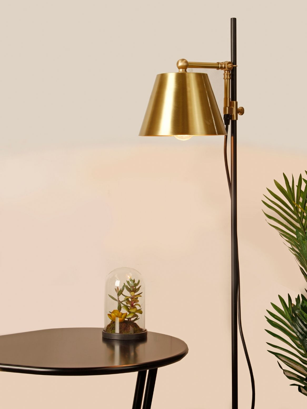 Get The Modern Look With This Floor Lamp The Brass Shade in proportions 1166 X 1554