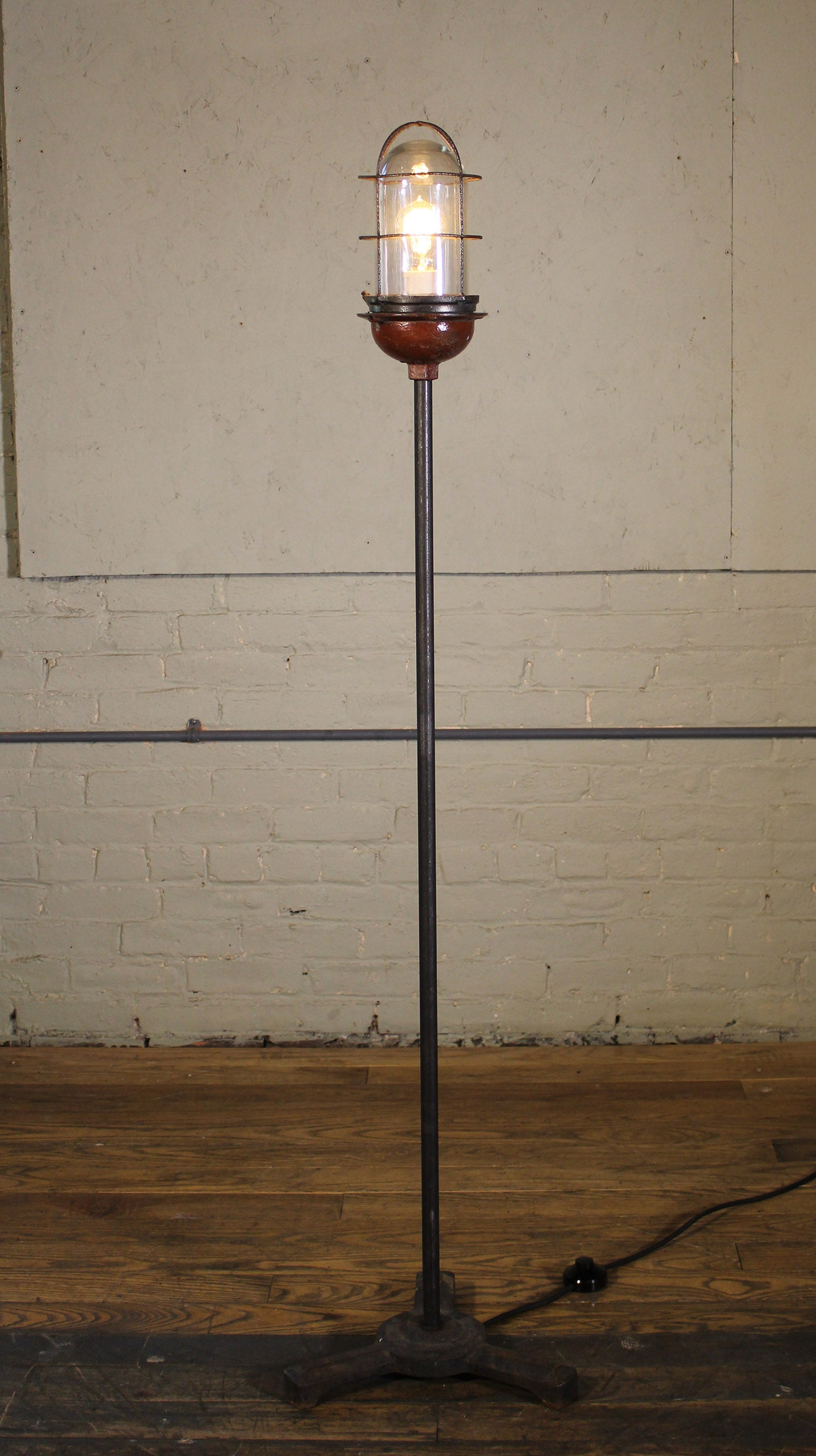 Ghost Light Theater Stage Floor Lamp Glass Iron And Steel regarding proportions 1550 X 2764