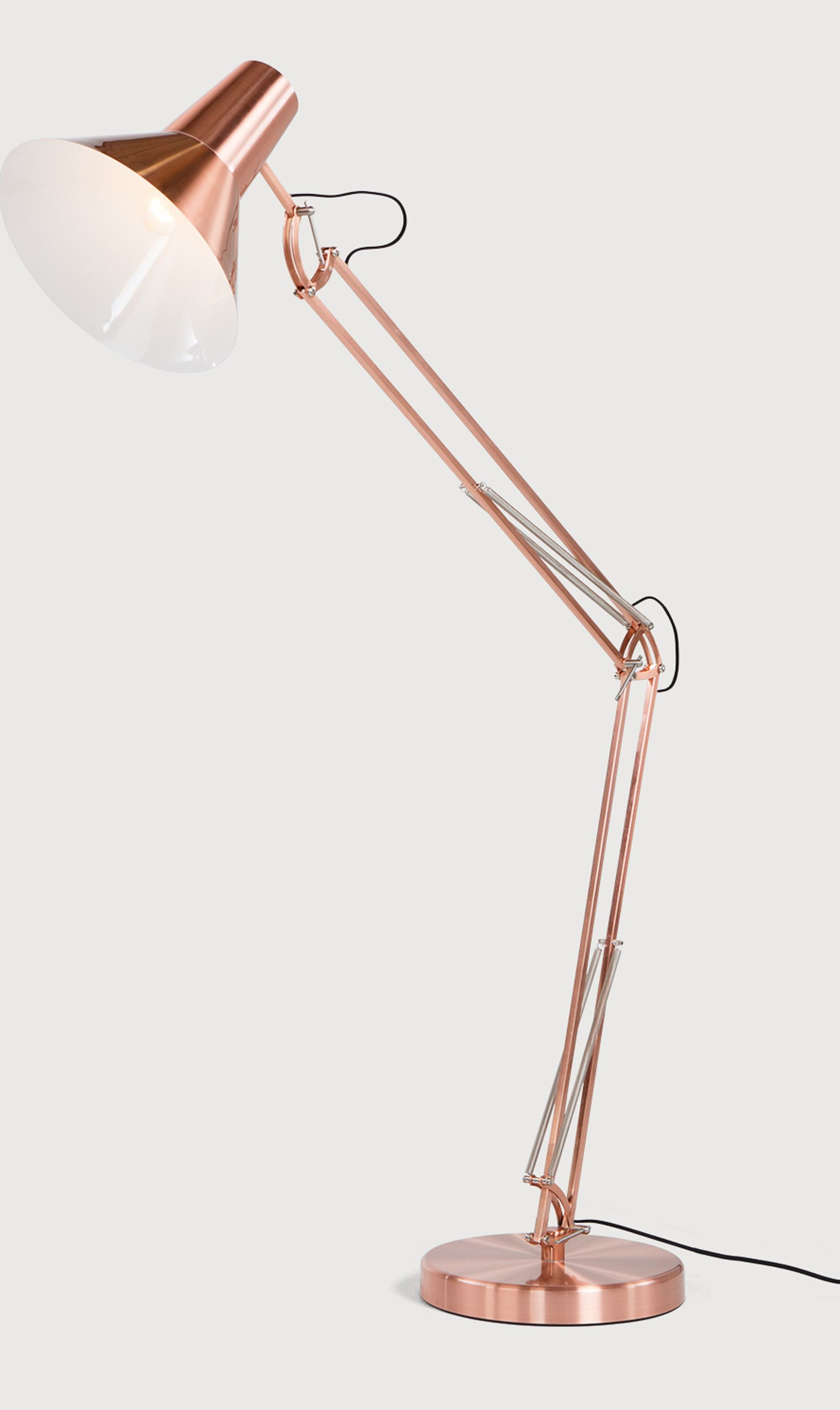 Giant Copper Metallic Floor Lamp Bronx Floor Lamp Gold within sizing 1778 X 2982