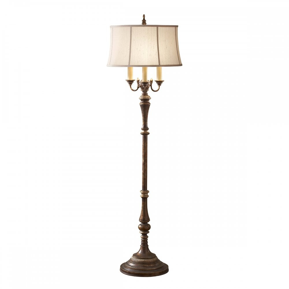 Gibson Traditional Candelabra Standard Lamp With Shade intended for proportions 1000 X 1000