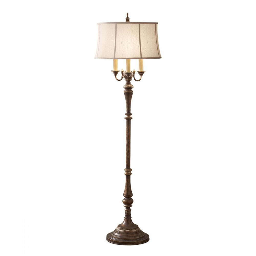 Gibson Traditional Candelabra Standard Lamp With Shade throughout dimensions 1000 X 1000