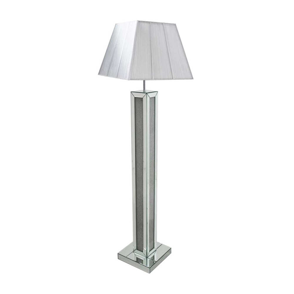 Glamour Mirrored Floor Lamp in proportions 1000 X 1000