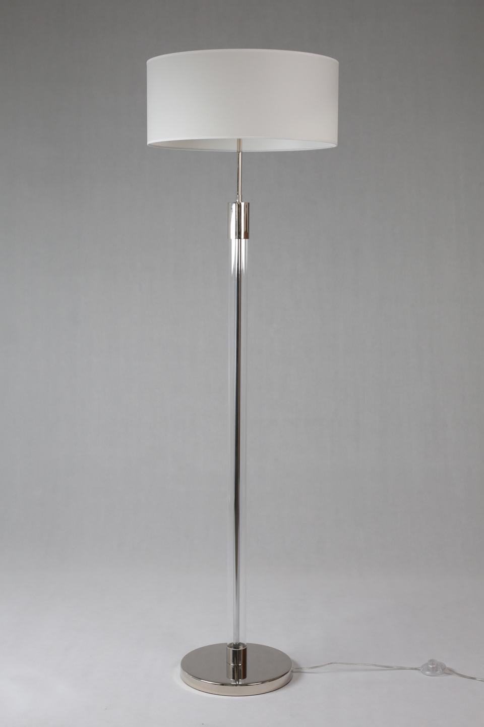 Glass And Metal Floor Lamp Cylindrical White Lampshade pertaining to sizing 960 X 1440