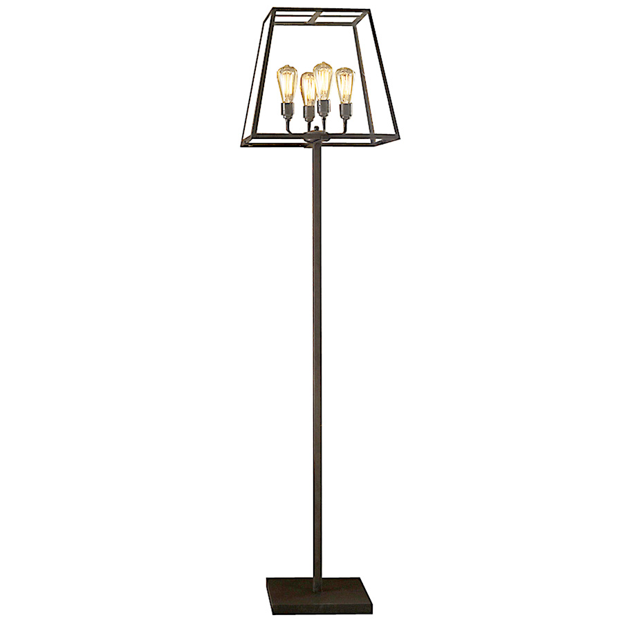 Glass Box Floor Lamp With Four Burners Casa Lumi within measurements 901 X 900