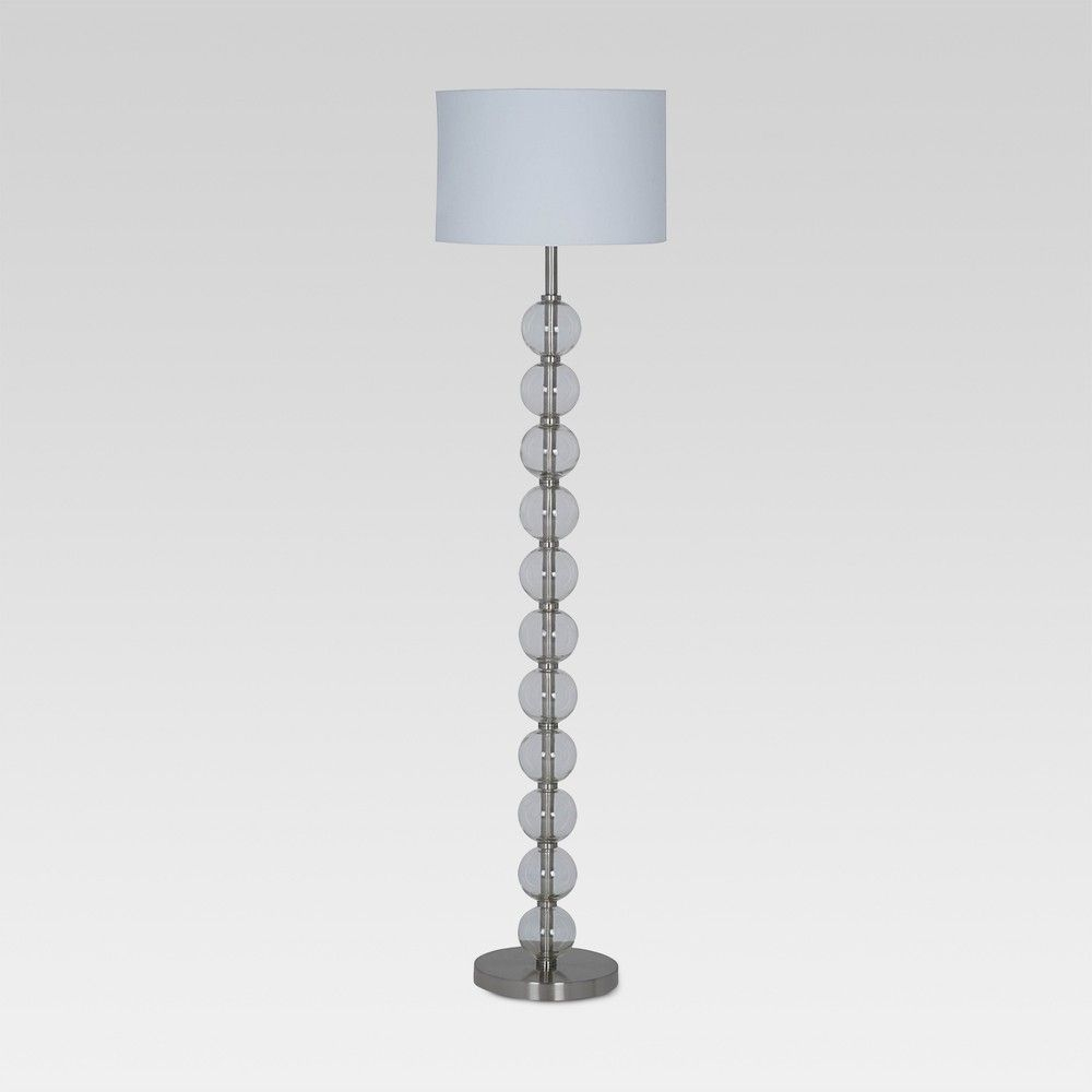 Glass Stacked Ball Floor Lamp Clear Includes Energy inside size 1000 X 1000