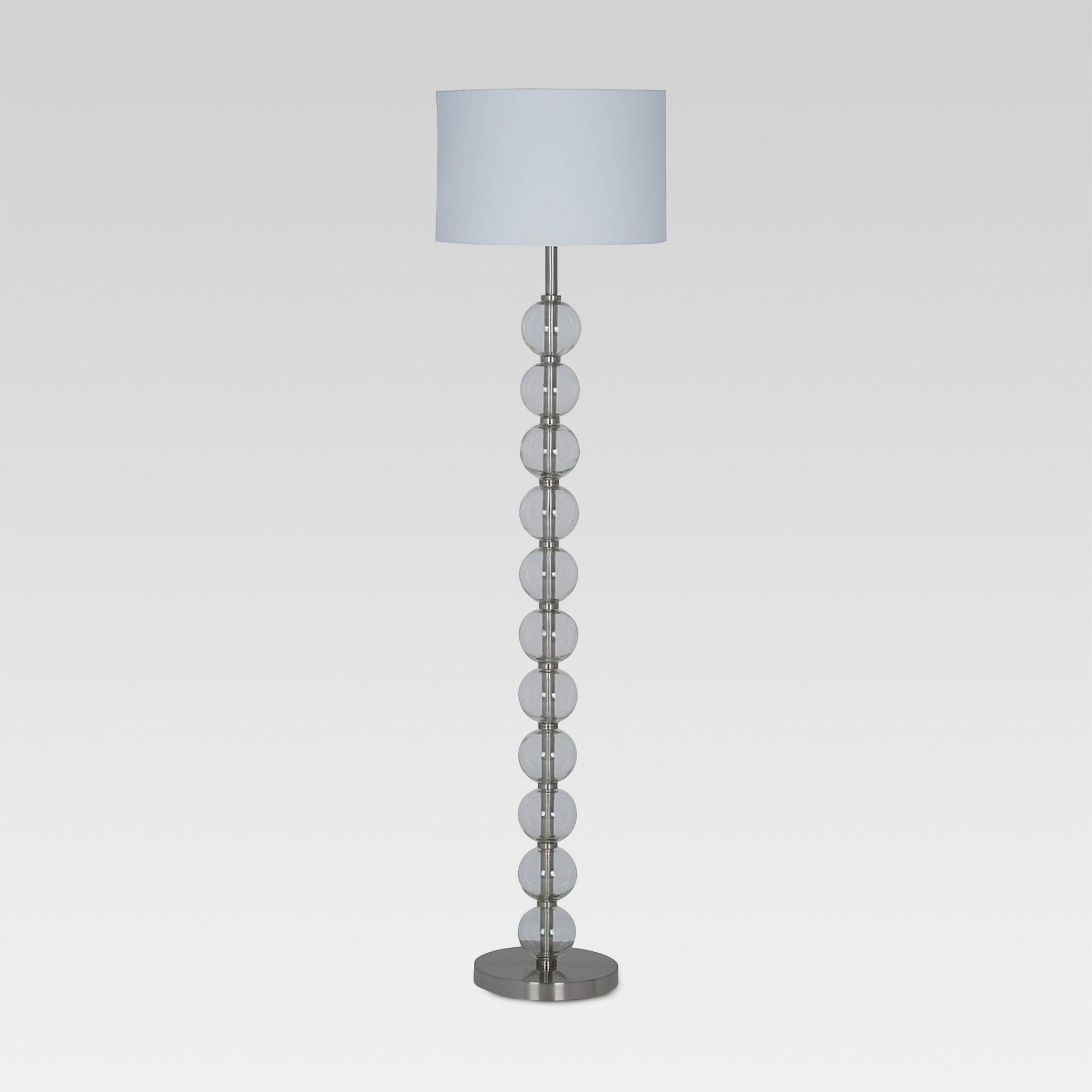 Glass Stacked Ball Floor Lamp Clear Includes Energy pertaining to size 2000 X 2000