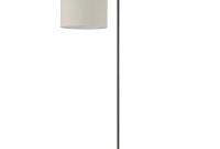 Globe Electric Barden 58 In Dark Bronze Floor Lamp With Beige Fabric Shade for measurements 1000 X 1000