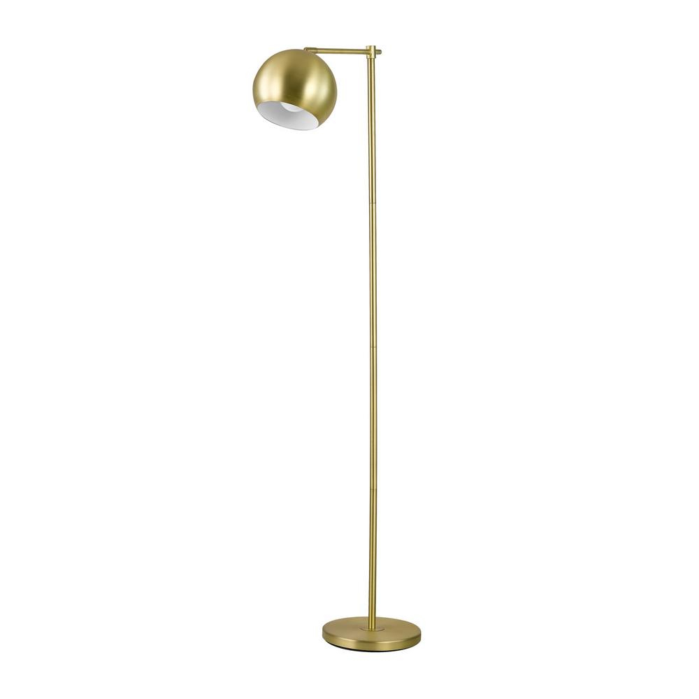 Globe Electric Molly 60 In Gold Floor Lamp 12915 The Home within sizing 1000 X 1000
