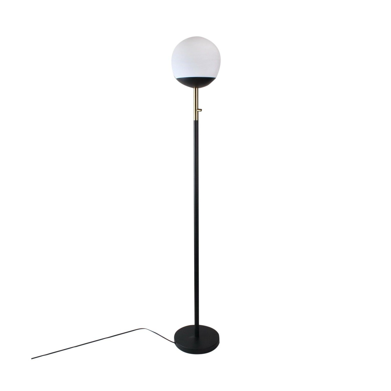 Globe Head Floor Led Lamp Black Includes Energy Efficient for proportions 1560 X 1560