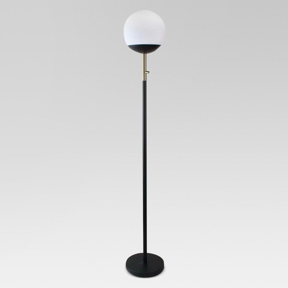 Globe Head Floor Led Lamp Black Includes Energy Efficient intended for size 1000 X 1000