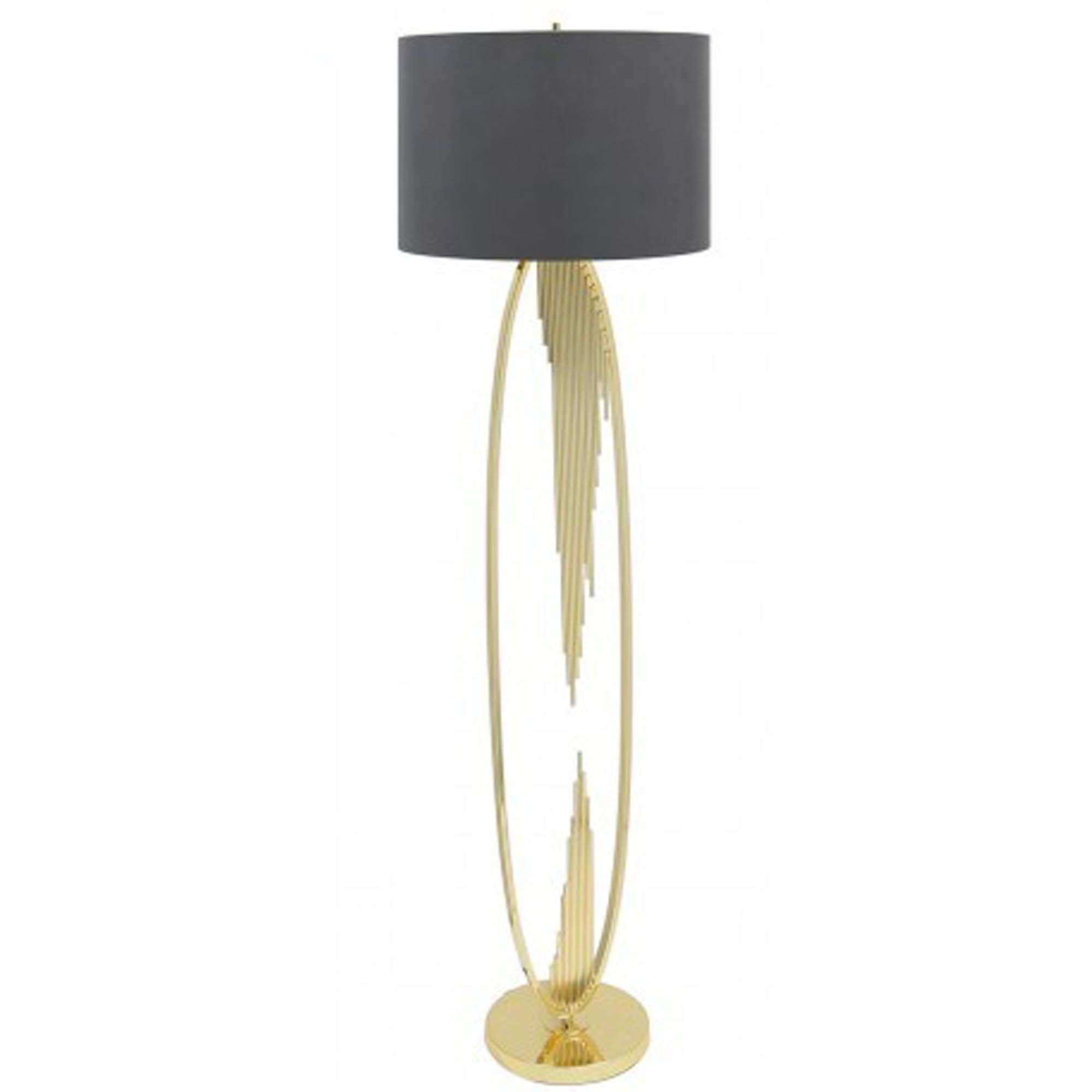 Gold Oval Abstract Floor Lamp with regard to size 2000 X 2000