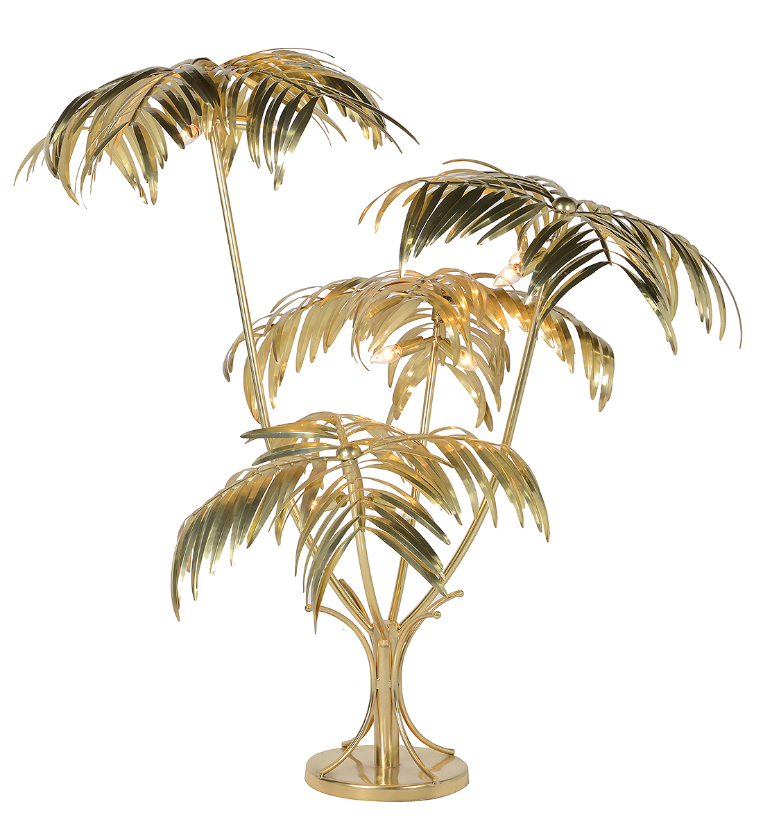 Gold Palm Tree Floor Lamp intended for sizing 1100 X 1211