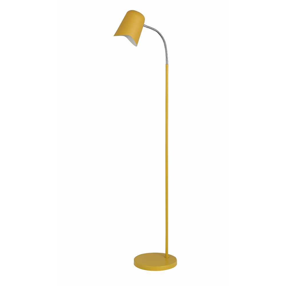 Gooseneck Modern Floor Lamp Matt Yellow Pastel28fl in size 1000 X 1000