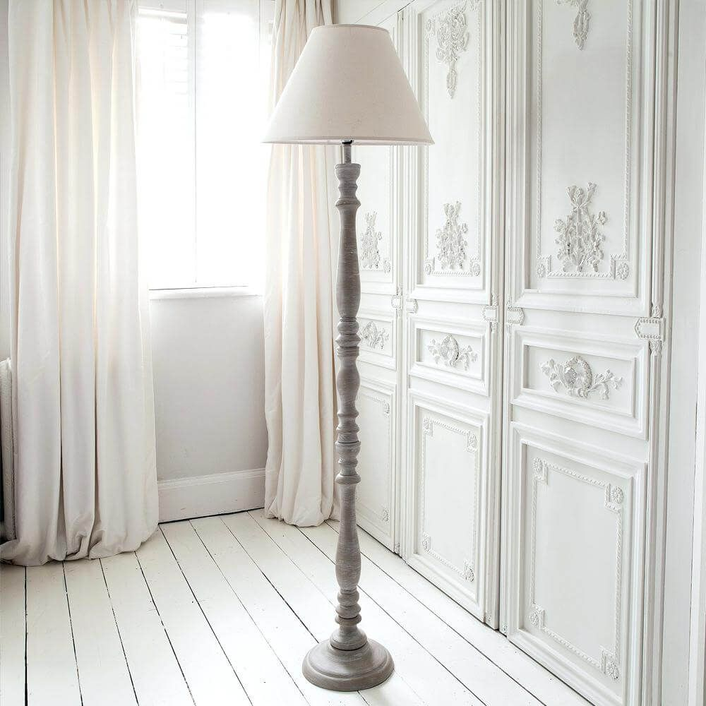 Graceful Pedestal Lamp In A White Room In 2019 Modern within proportions 1000 X 1000