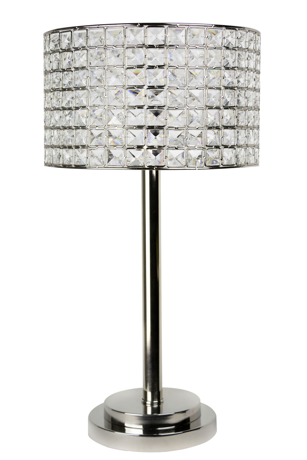 Grandview Gallery 2575 Polished Nickel Modern Table Lamp Genuine Crystal Bead within size 1067 X 1600