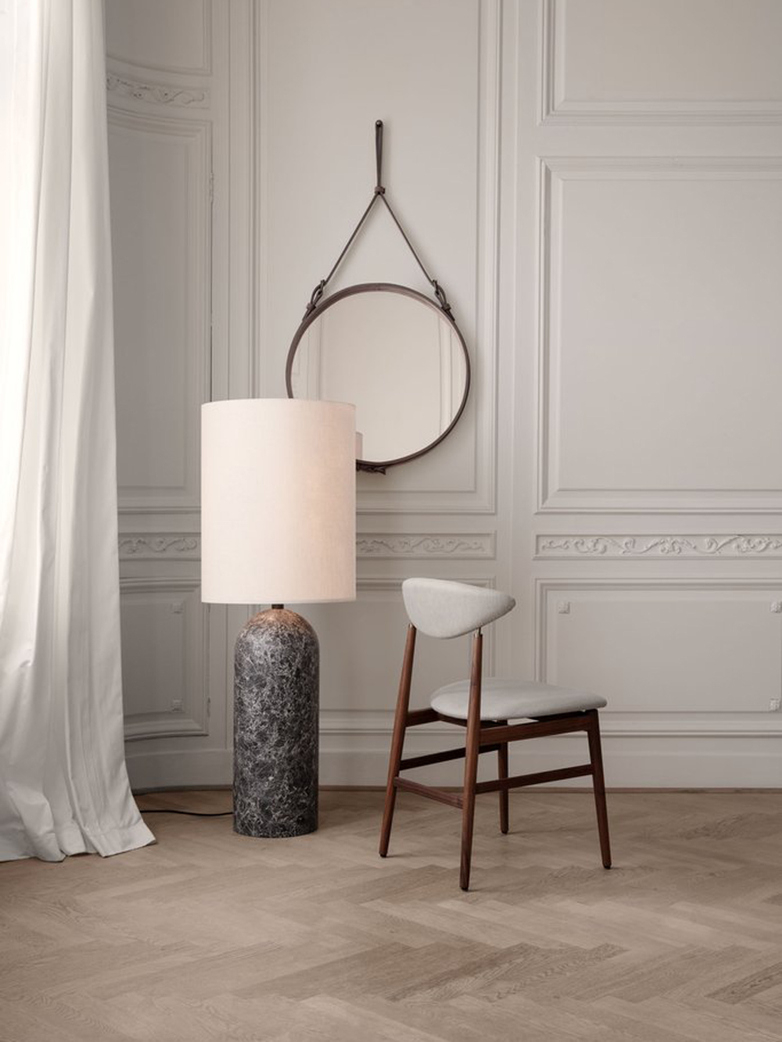 Gravity Floor Lamp Xl White Marble Base Canvas High with sizing 782 X 1042