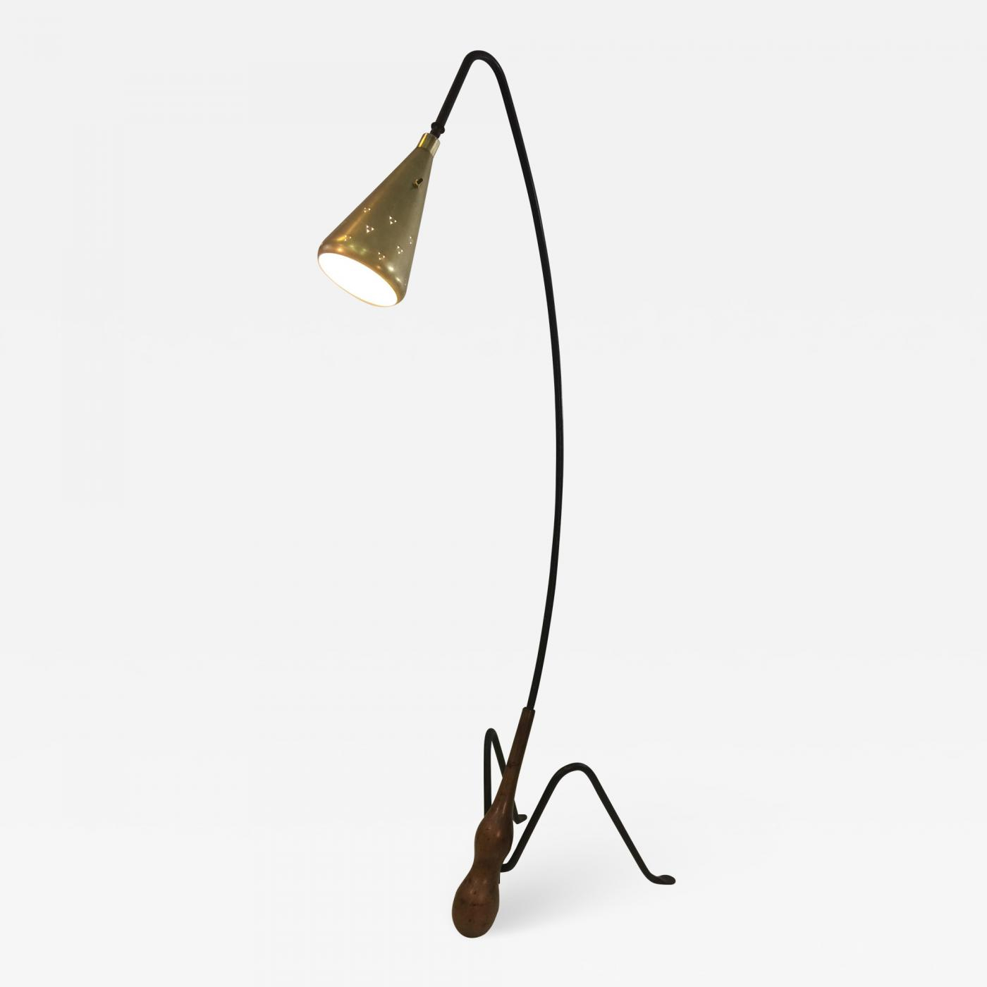 Greta Magnusson Grossman Superb Mid Century Modernist Floor Lamp Attributed To Greta Grossman in dimensions 1400 X 1400