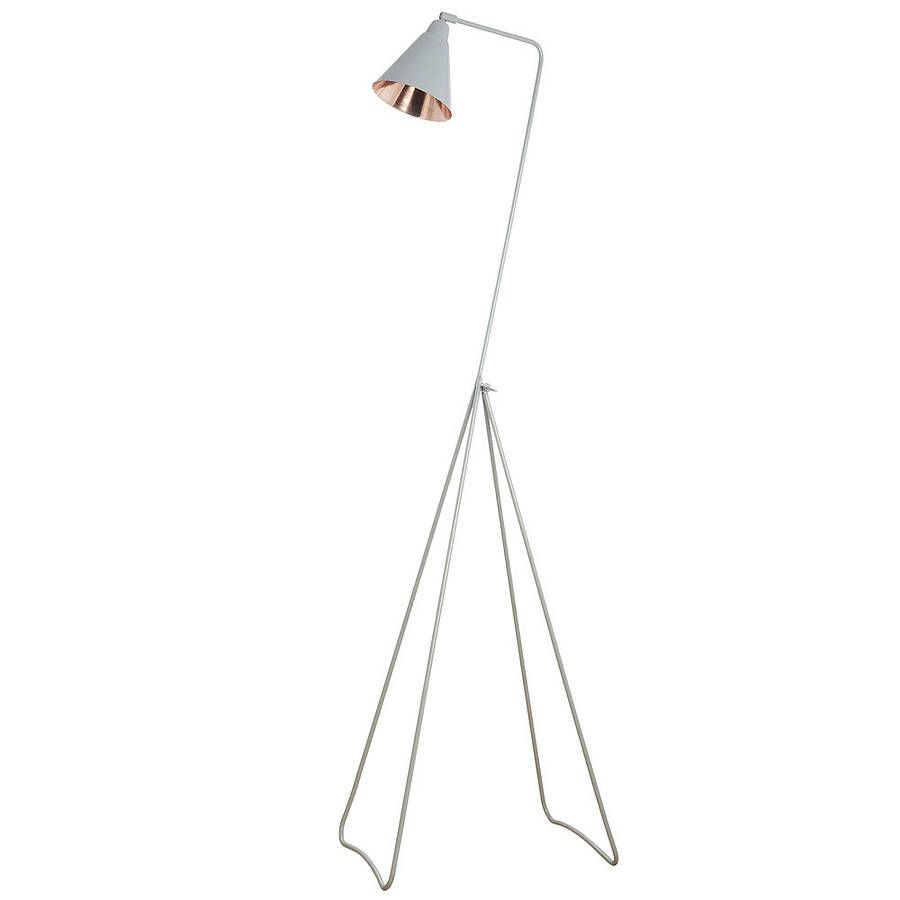 Grey And Copper Floor Lamp 349 Not On The High Street inside sizing 900 X 900