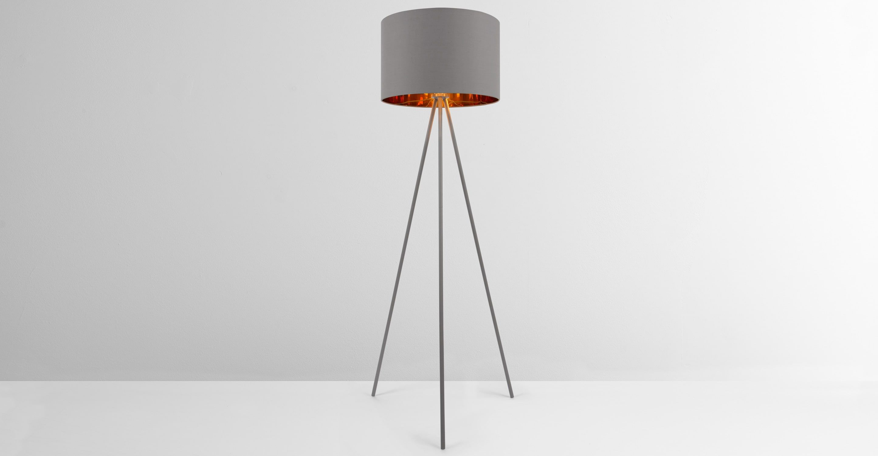 Grey Copper Tripod Floor Lamp Tris Copper Floor Lamp regarding dimensions 2889 X 1500