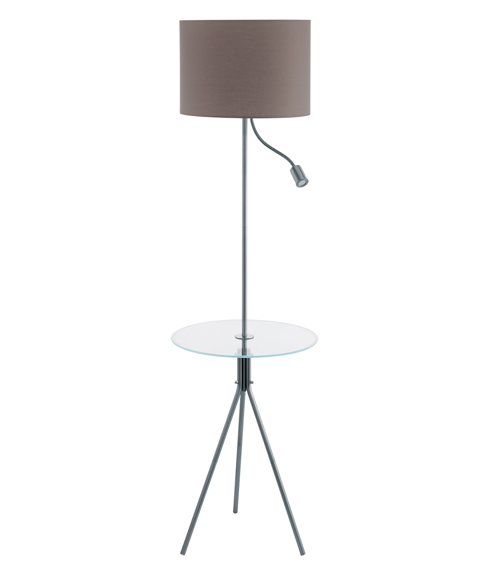 Grey Shade Mother Child Floor Lamp With Table for measurements 1000 X 1176