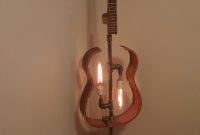 Guitar Floor Lamp Guitar Repurposeditems Customlighting intended for size 1612 X 3101