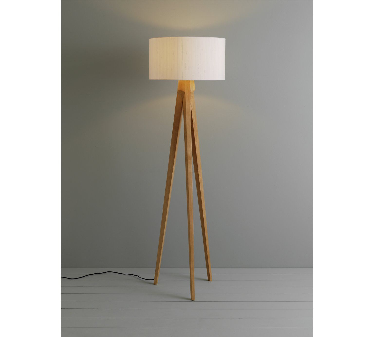 Habitat Tripod Wooden Floor Lamp Ash Wooden Tripod Floor with proportions 1536 X 1382