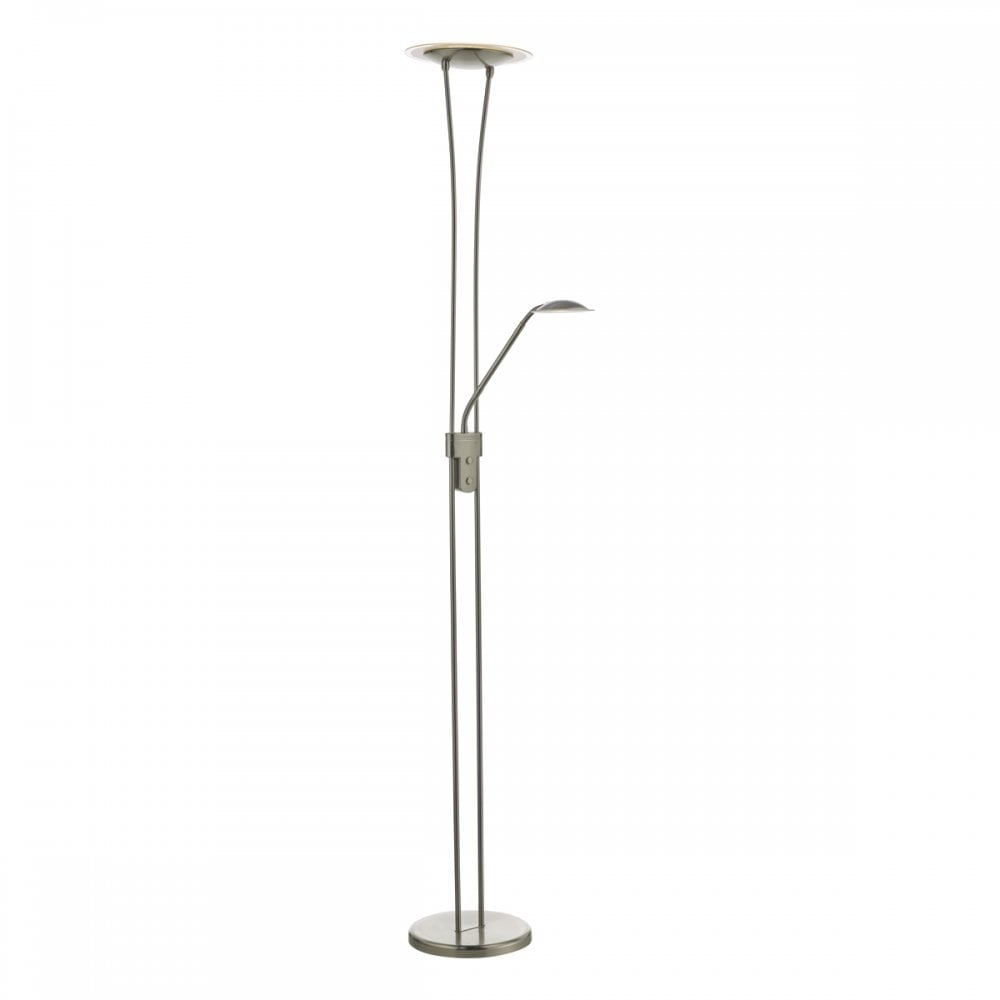 Hahn Satin Nickel Led Mother And Child Floor Lamp with regard to measurements 1000 X 1000