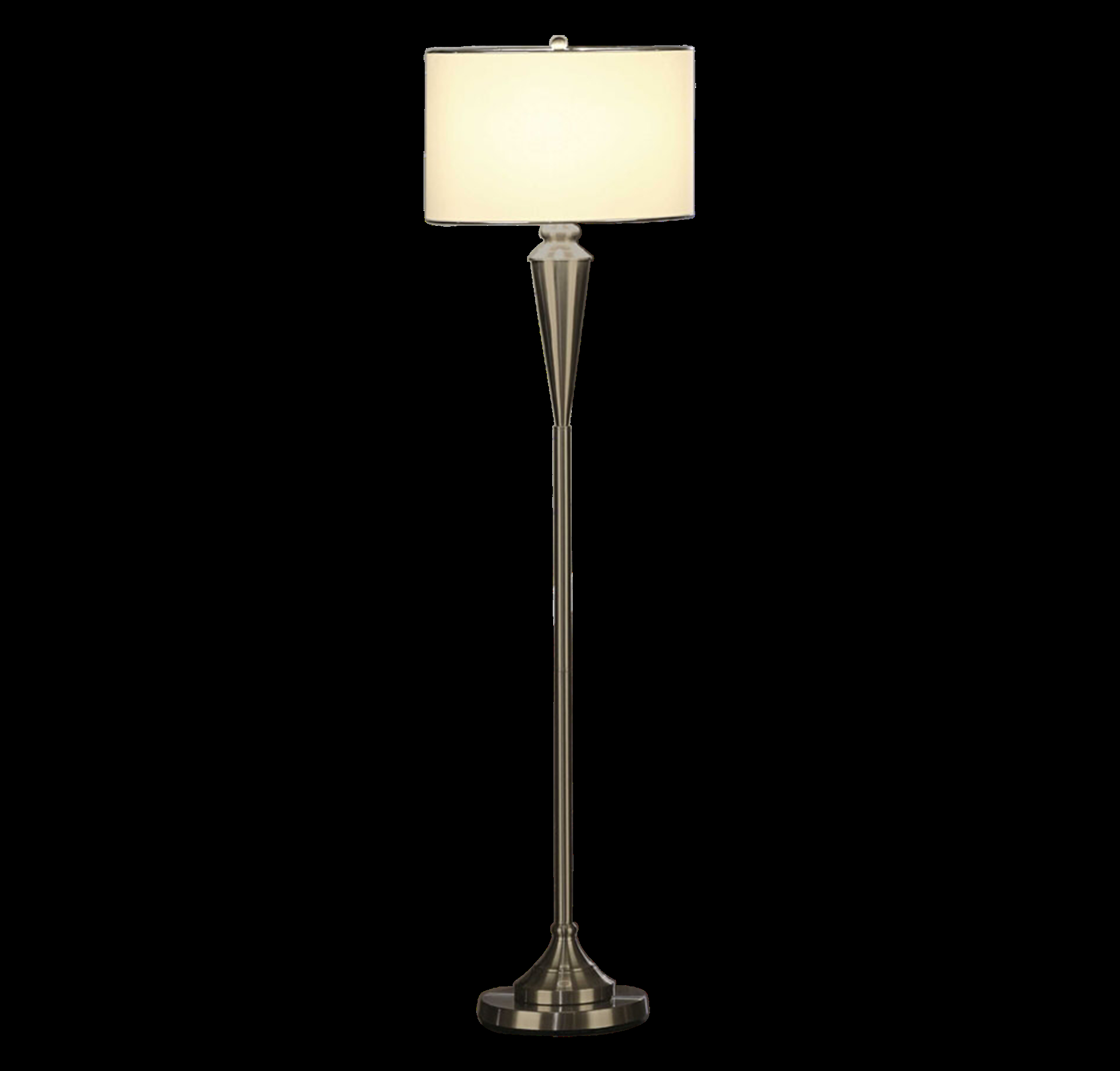 Halifax Brushed Nickel Metal Floor Lamp 2kfurniture with proportions 2650 X 2533