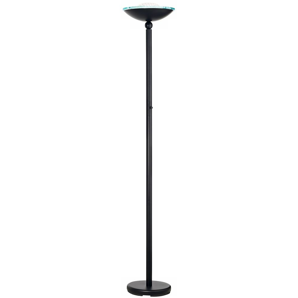 Halogen 150 Watt Contemporary Black Torchiere Floor Lamp throughout dimensions 1000 X 1000