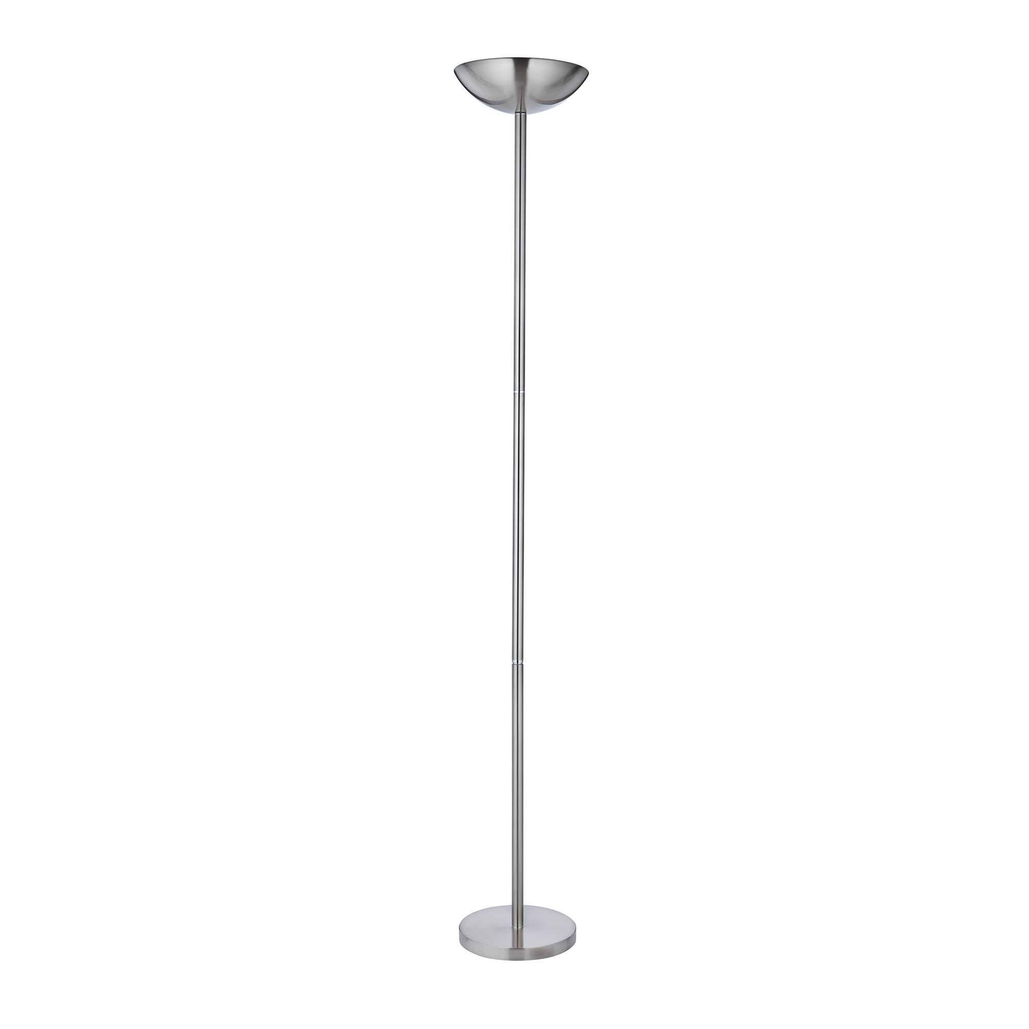 Halogen Pole Light Satin Silver Uplighter With Inline intended for measurements 2000 X 2000