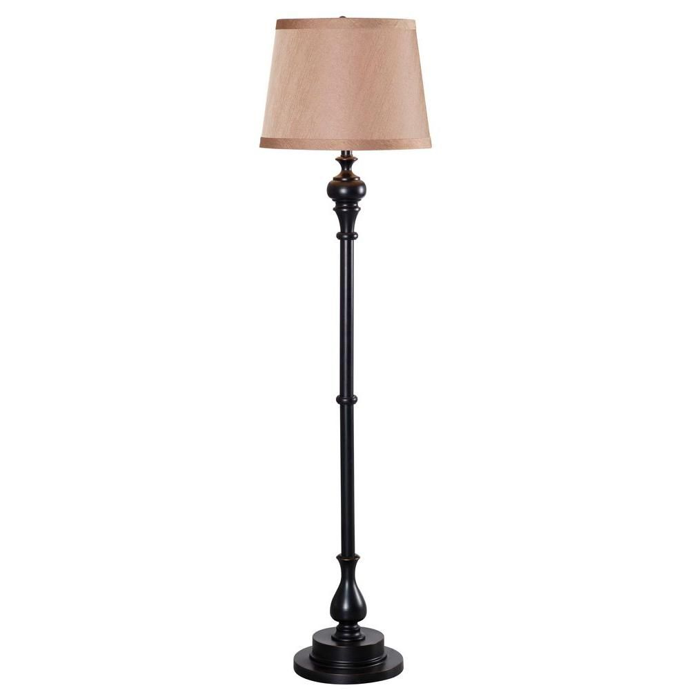 Hampton Bay 59 In H Oil Rubbed Bronze Swing Arm Floor Lamp pertaining to sizing 1000 X 1000