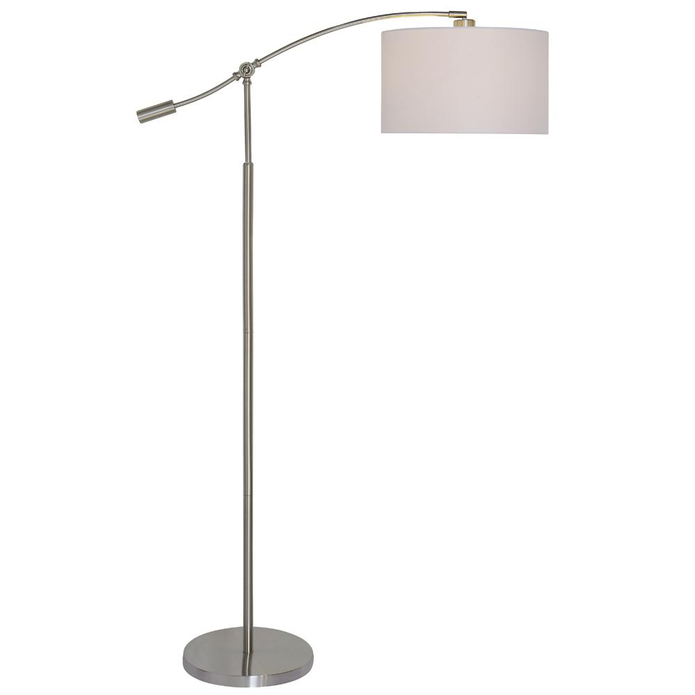 Hampton Bay 6375 In Brushed Steel Adjustable Height Arc within measurements 1000 X 1000