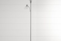 Hampton Bay 70 In Brushed Nickel Floor Lamp With Reading Light And Frosted Glass Shade in proportions 1000 X 1000