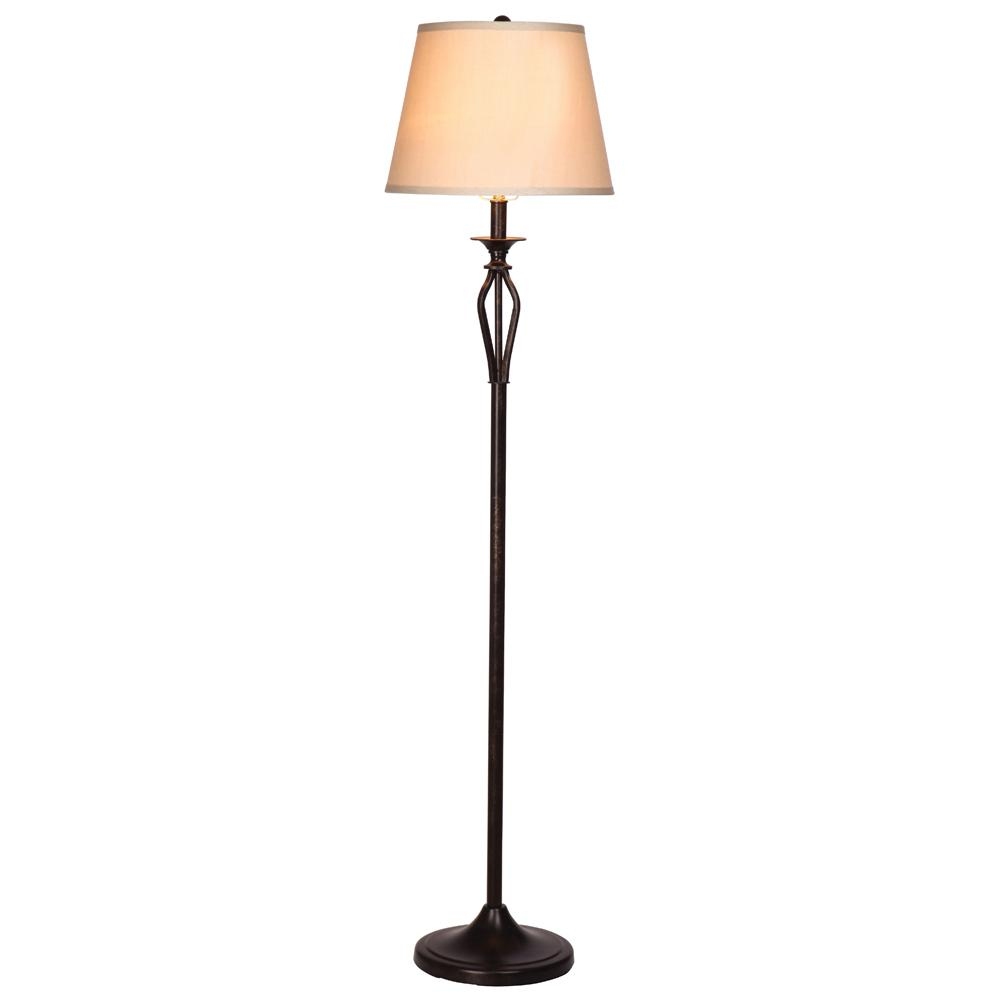 Hampton Bay T20 Rhodes 5850 In Bronze Floor Lamp inside size 1000 X 1000