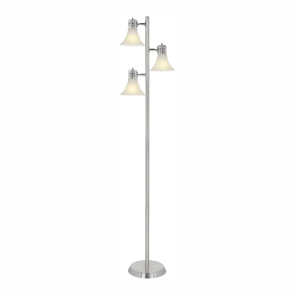 Hampton Bay Title 20 645 In 3 Head Floor Lamp Satin Led in sizing 1000 X 1000