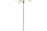 Hampton Bay Title 20 66 In H Brushed Nickel 5 Head Integrated Led Floor Lamp with regard to proportions 1000 X 1000