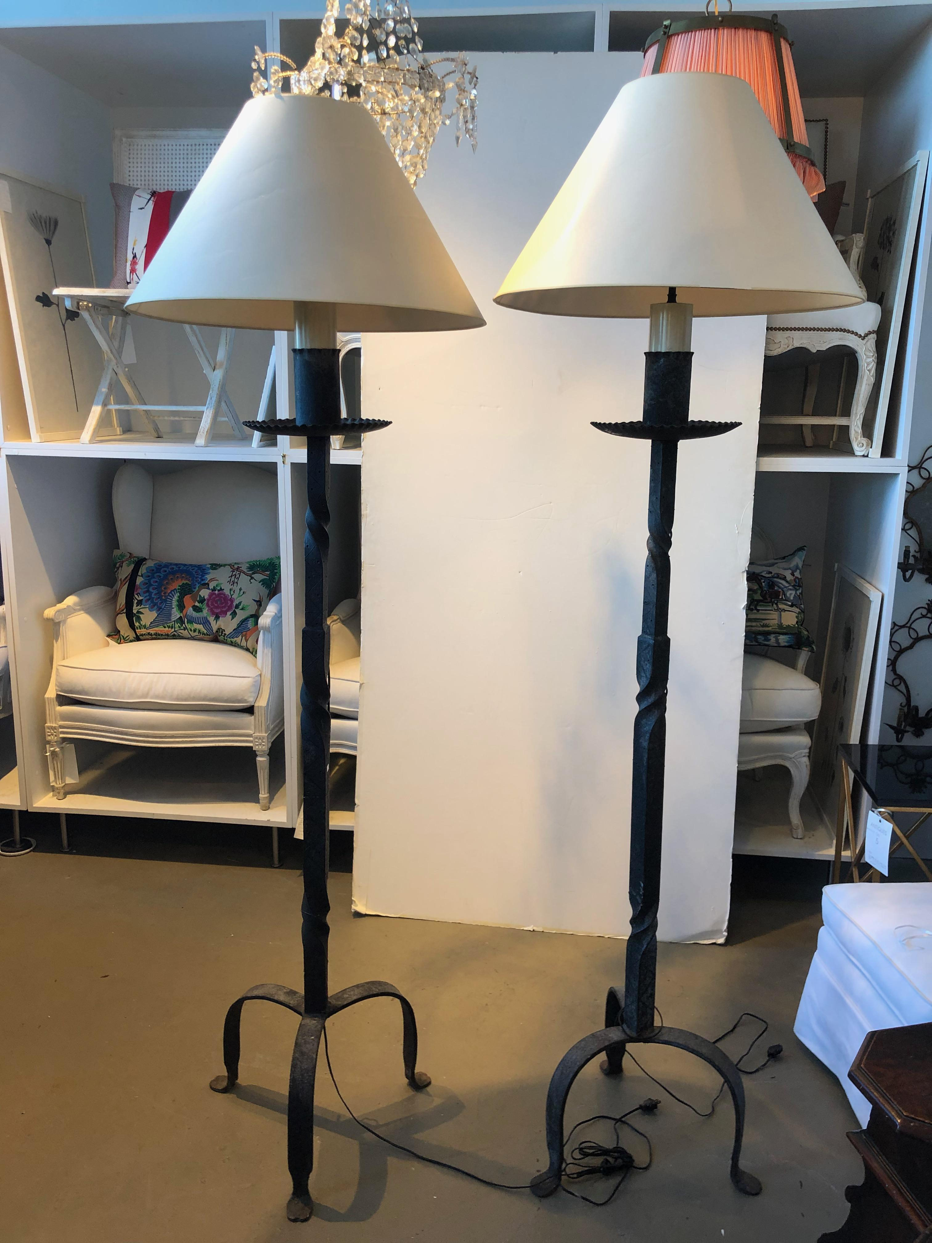 Hand Forged Iron Floor Lamp Bei 1stdibs with measurements 3024 X 4032