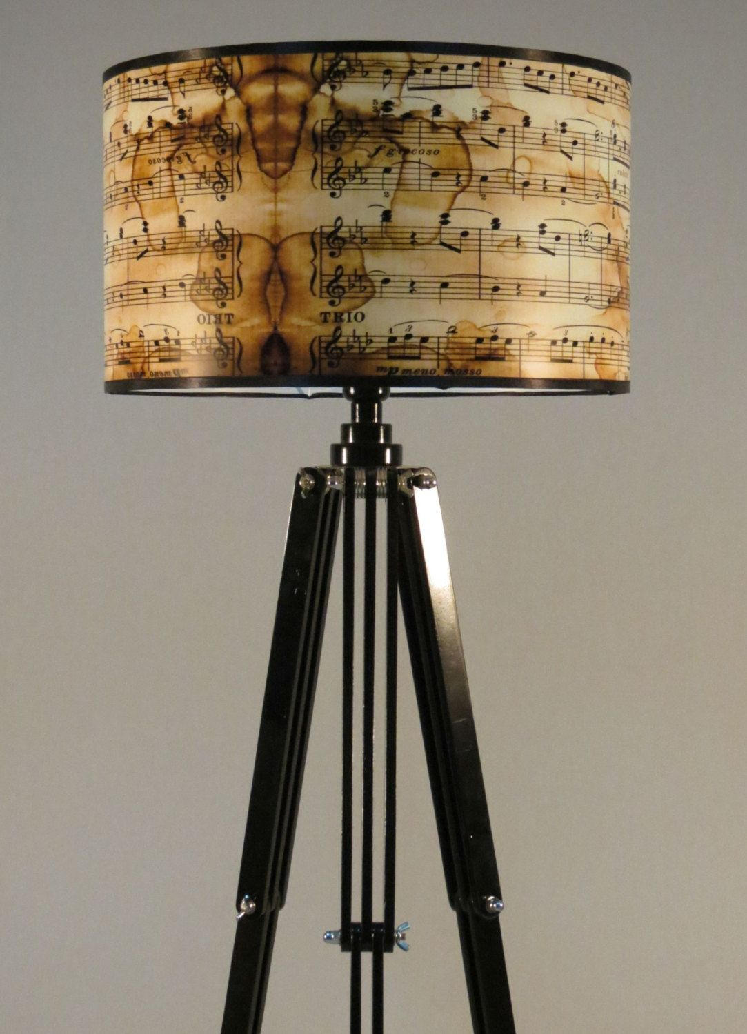 Handmade Tripod Floor Lamp Flexible Wooden Stand In Black pertaining to measurements 1083 X 1500