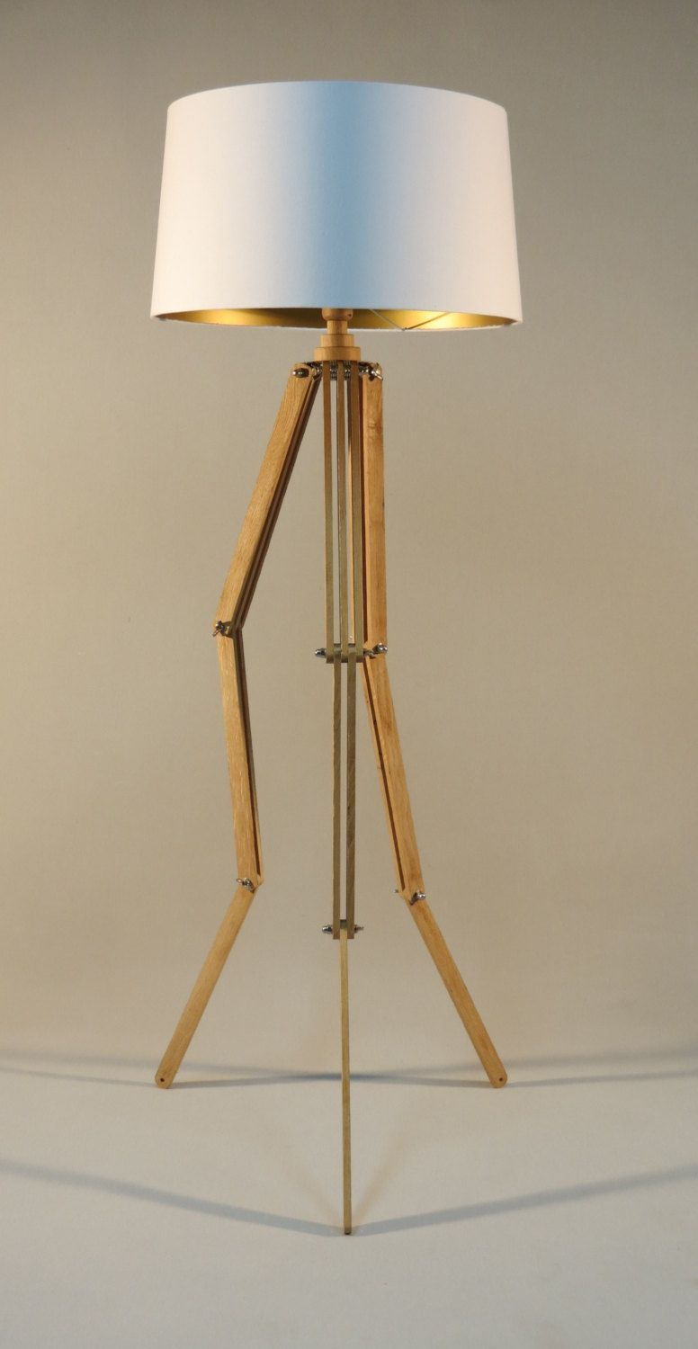 Handmade Tripod Floor Lampflexible Wooden Stand In Natural with regard to dimensions 776 X 1500