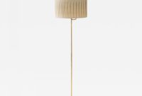 Hans Agne Jakobsson Floor Lamp G20 Hans Agne Jakobsson In Brass And Fabric Sweden 1950s pertaining to proportions 1400 X 1400