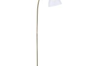 Hansen Single Light Floor Lamp In Antique Brass Finish With Clear Glass Shade regarding dimensions 1000 X 1000