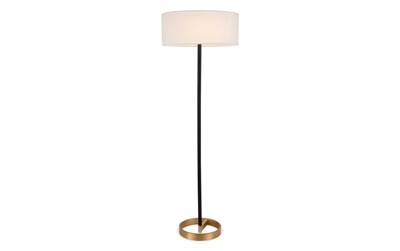 Harley Linen Floor Lamp within proportions 1376 X 864