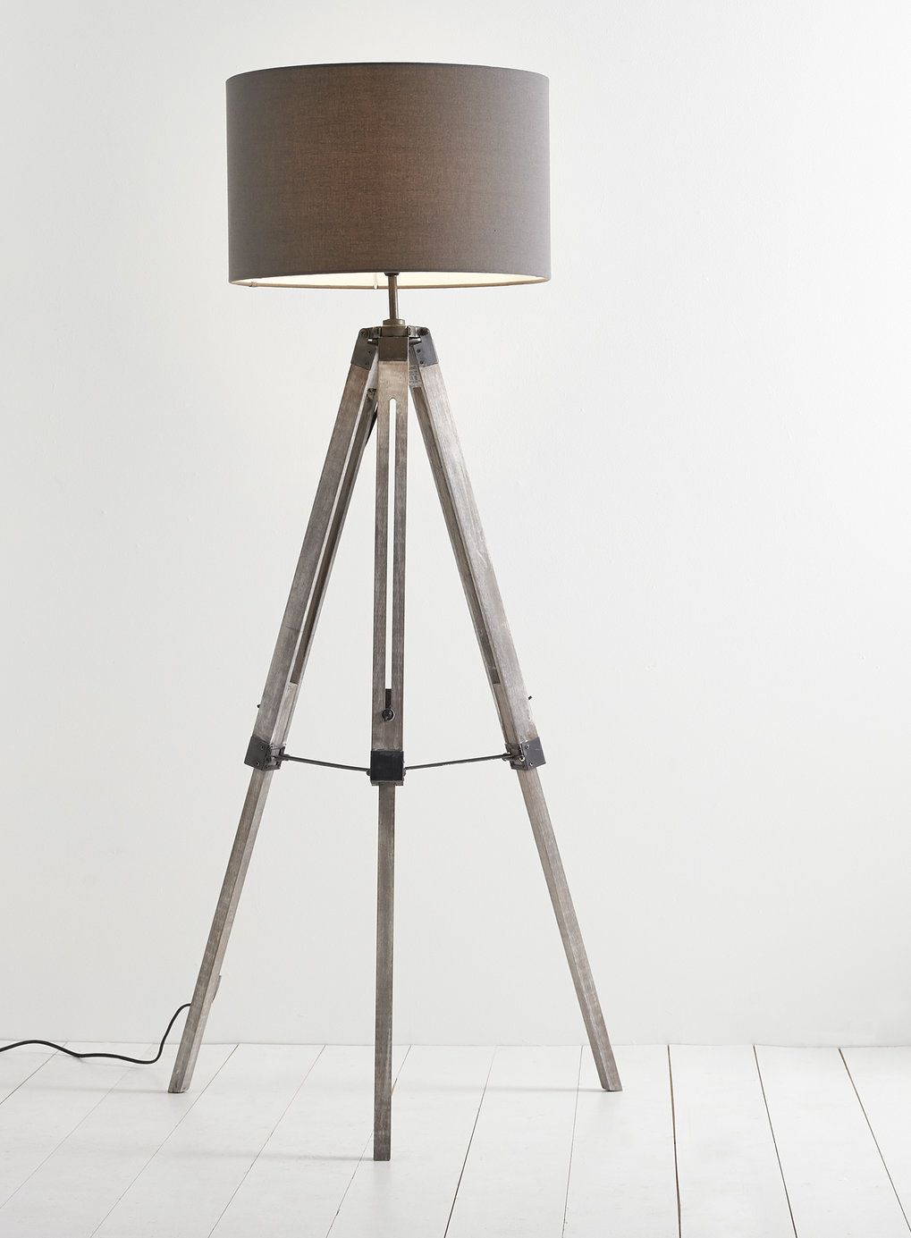 Harley Tripod Floor Lamp Grey Bhs pertaining to measurements 1019 X 1385