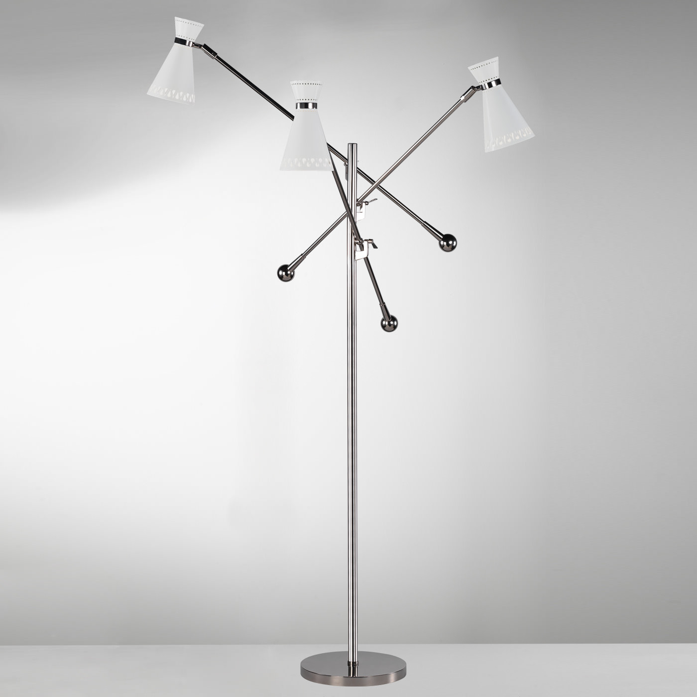 Havana Three Arm Floor Lamp intended for dimensions 1400 X 1400