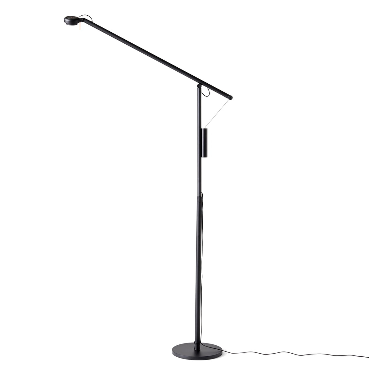 Hay Fifty Fifty Mini Led Floor Lamp Light Grey Ral 7035 with regard to proportions 1200 X 1200