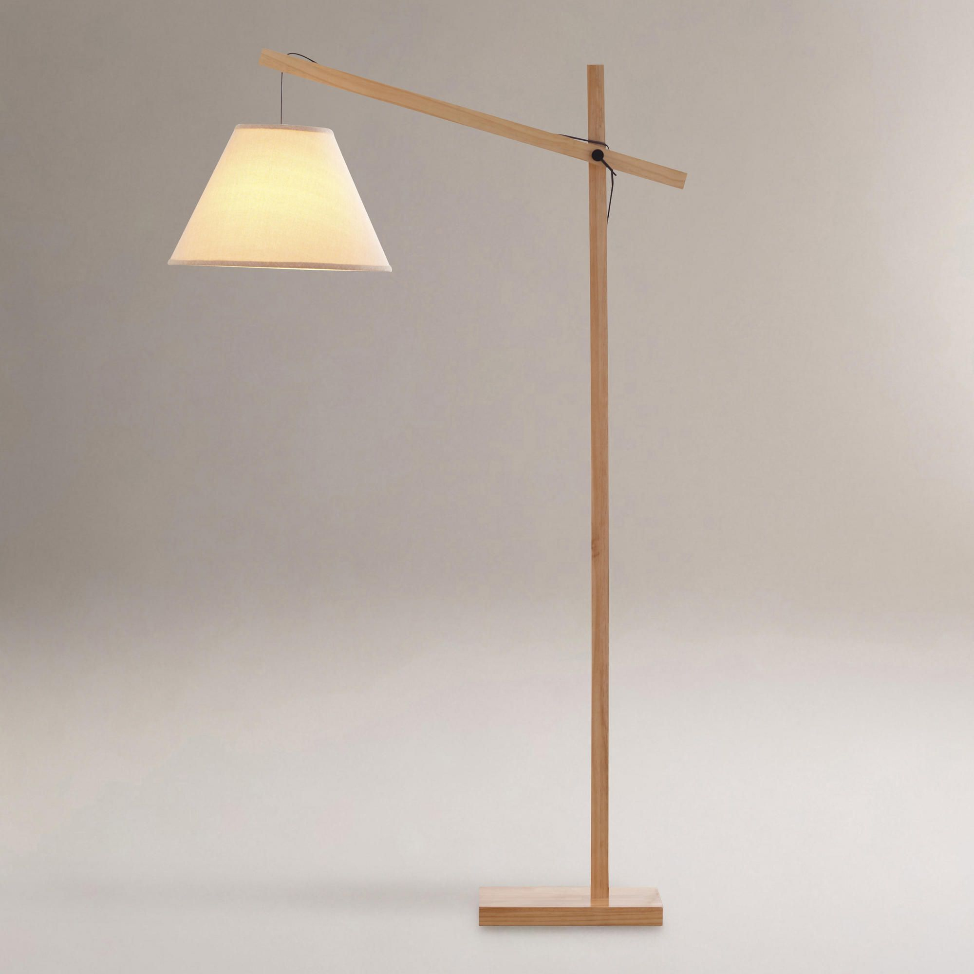 Hayes Wooden Floor Lamp World Market Picked This Up for dimensions 2000 X 2000