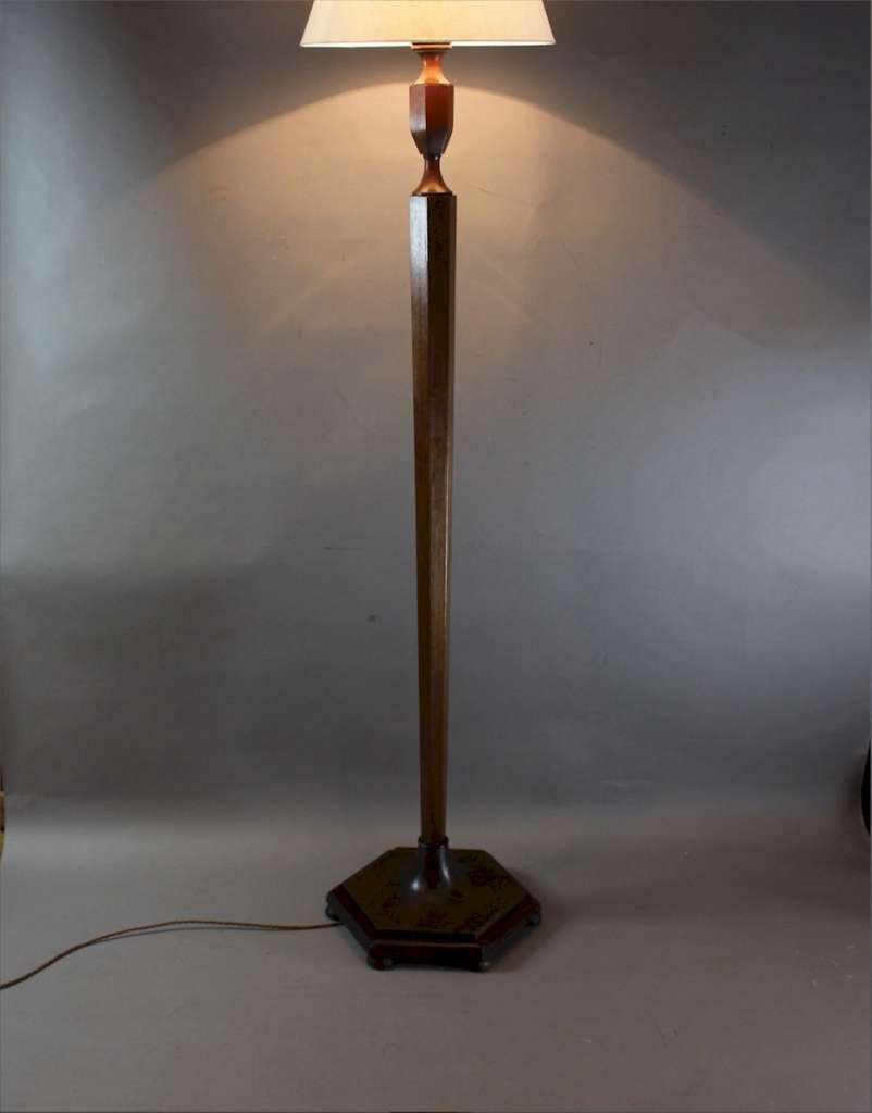 Heals Mahogany Floor Lamp C1920s Heals Art Furniture regarding sizing 802 X 1024