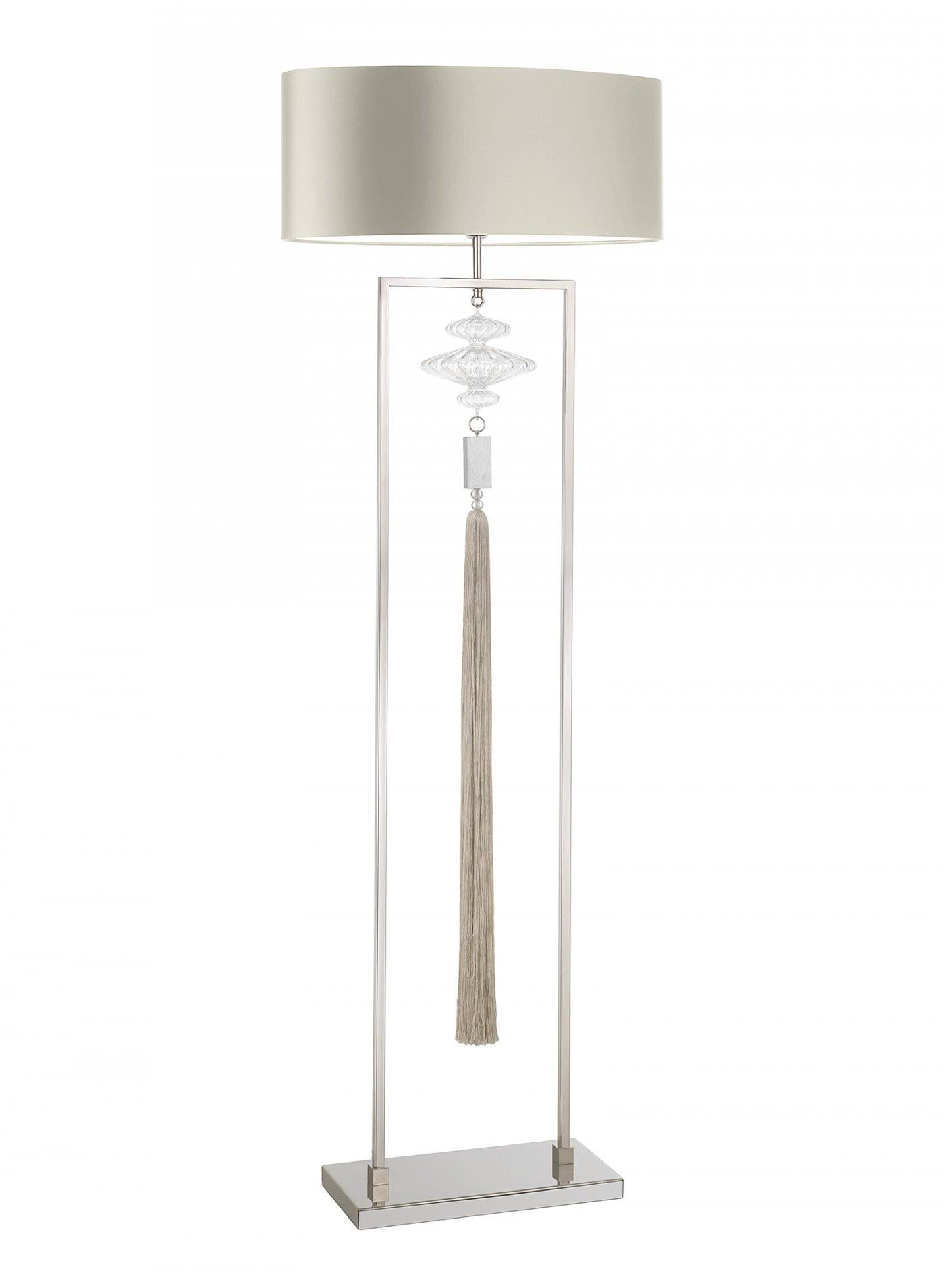 Heathfield Constance Nickel And Clear Floor Lamp In 2019 with sizing 1400 X 1909