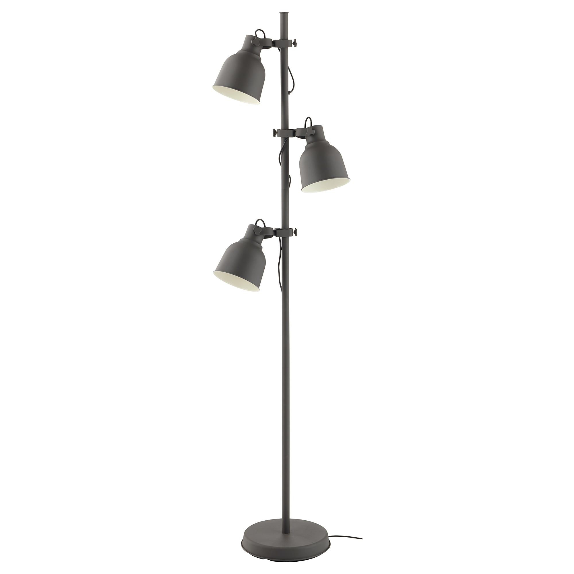 Hektar Floor Lamp W3 Spots And Led Bulbs Dark Gray In pertaining to proportions 2000 X 2000