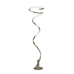 Helix Modern Dimmable Led Floor Lamp In Antique Brass Finish M6101 throughout measurements 1000 X 1000